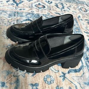 Sincerely Jules | Black Chunky Platform Loafers